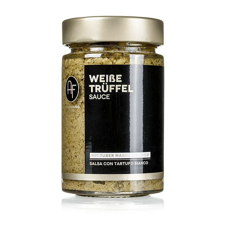 Trüffelsauce (Salsa Tartufata), mit weißen Trüffeln (Tuber magnatum), Appennino, 180g