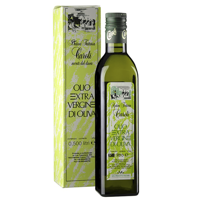 Caroli: Natives Olivenöl Extra, "Antica Fattoria", 1. Pressung, 500 ml