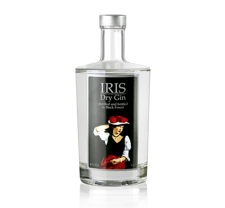 Iris Black Forest Dry Gin, 47% vol., Schwarzwald, 500 ml