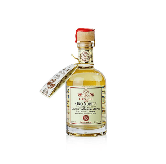 Leonardi: Balsamico Bianco "Oro Nobile", 4 Jahre, Eichenholzfass, 250 ml