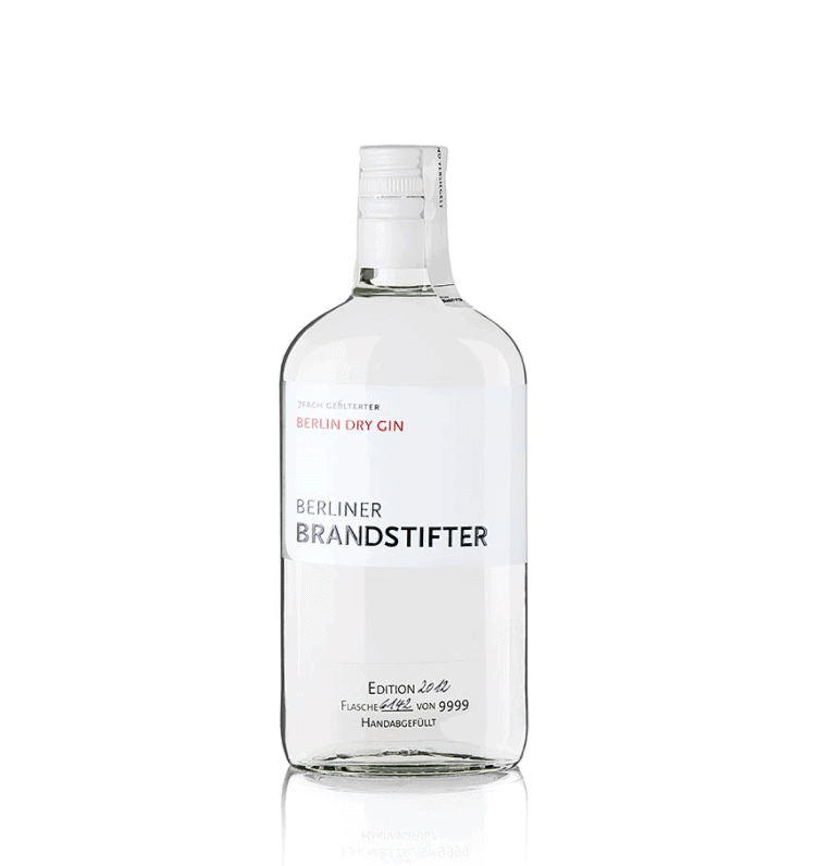 Berlin Dry Gin, 43,3% vol., Berliner Brandstifter, 700 ml – Piemont-Express